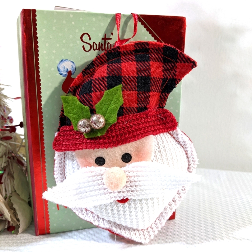 🚨 $5 w/Bundle 2+Items 🎅 Santa Lumberjack Holiday Christmas Ornament